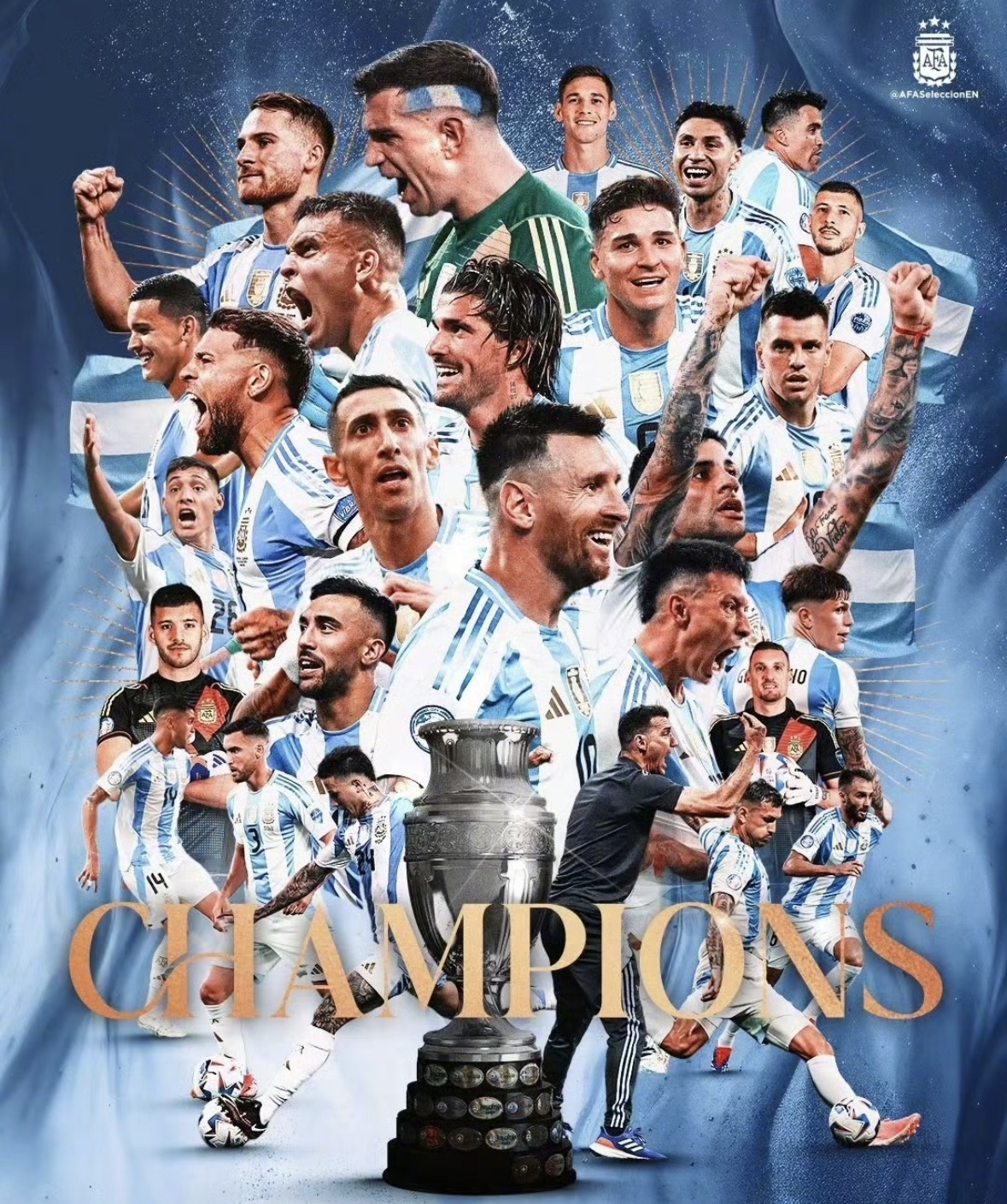 关于美洲杯美妙战役:阿根廷队再次夺冠领航的信息 关于美洲杯美妙战役:阿根廷队再次夺冠领航的信息